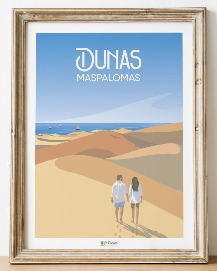 Poster de las dunas de Maspalomas Cartel de Gran canaria