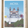 Poster Moya Gran canaria Cartel azul de Moya