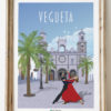 Poster vegueta catedral santa ana cartel Gran canaria
