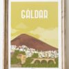 Cartel de la ciudad de Galdar en Gran canaria decoracion interior