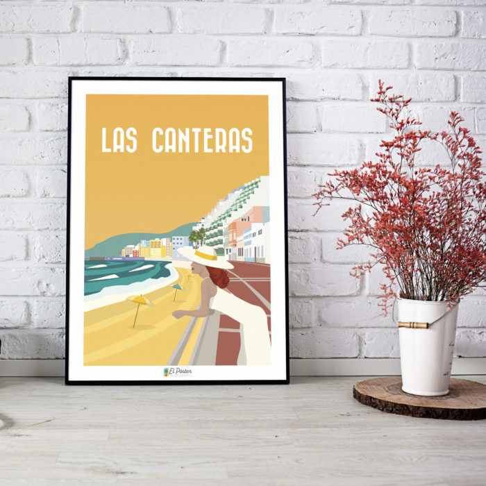 cartel de la playa de las canteras