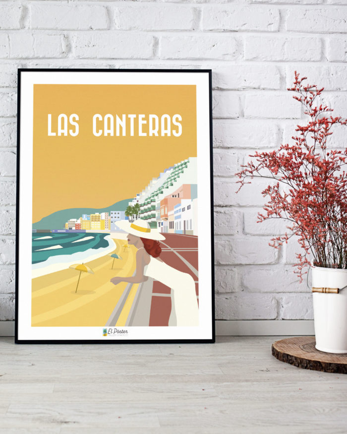 cartel de la playa de las canteras