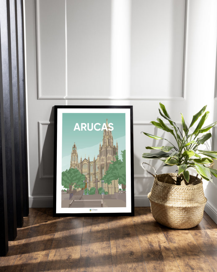 poster de la ciudad de Arucas en el norte Gran Canaria