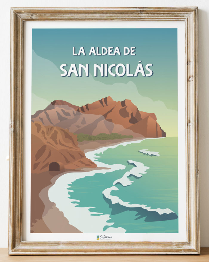 Poster de Aldea de san nicolas pueblo del noroeste de gran canaria en Canarias