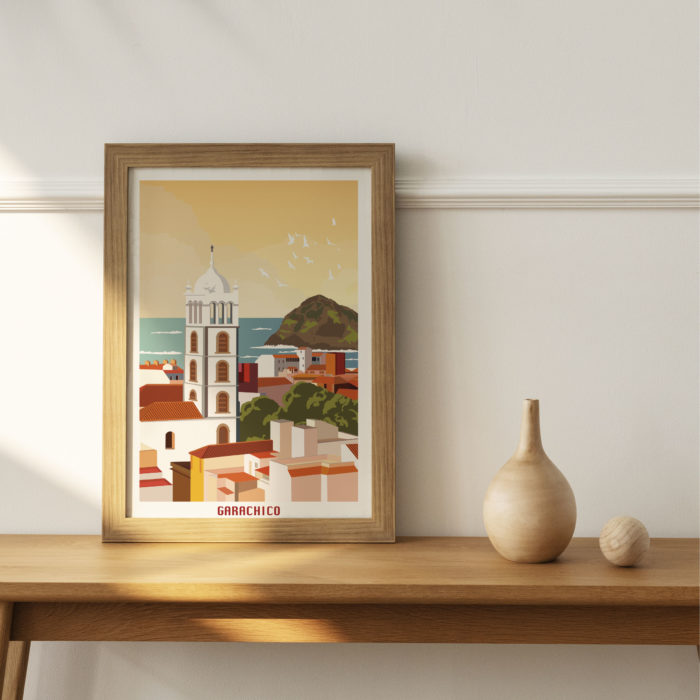 Poster de la ciudad de Garachico madrugada Tenerife Canarias