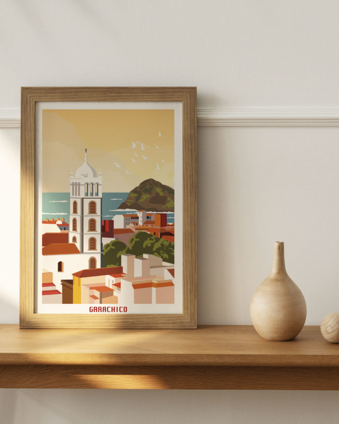 Poster de la ciudad de Garachico madrugada Tenerife Canarias