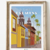 Poster vintage de san cristobal de la laguna