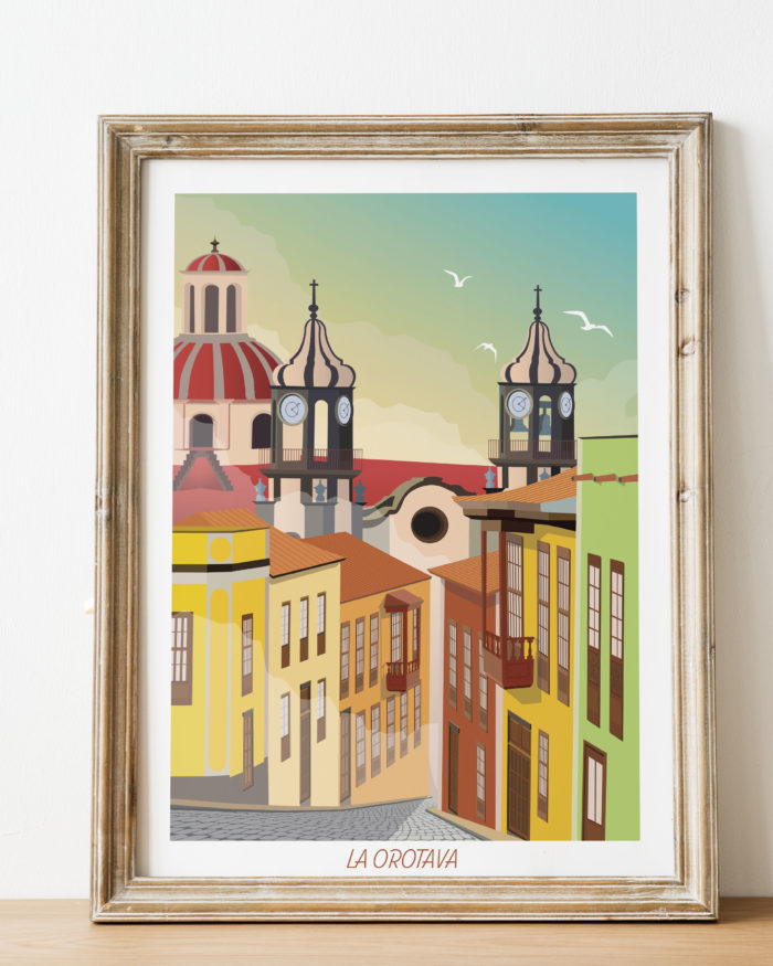 Poster ciudad La Orotava de Tenerife