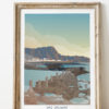 Poster vintage Las Salinas de Agaete Gran Canaria