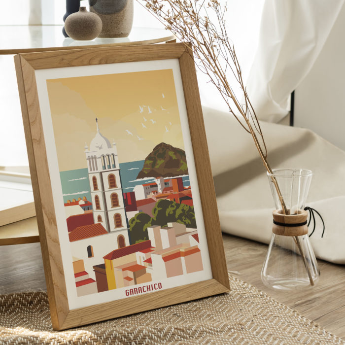 Poster de la ciudad de Garachico madrugada Tenerife Canarias