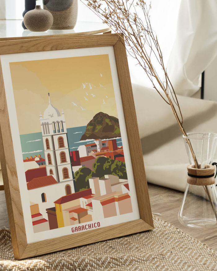 Poster de la ciudad de Garachico madrugada Tenerife Canarias