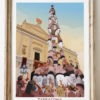 Poster vintage Castells de Tarragona catalona